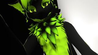 Furry blowjob POV where massive cum fills your mouth while you choke on it