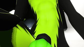 Furry blowjob POV where massive cum fills your mouth while you choke on it