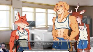 Gay prank disaster huge chair dildo yaoi furry animation