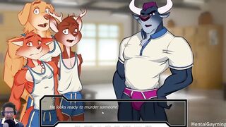 Gay prank disaster huge chair dildo yaoi furry animation