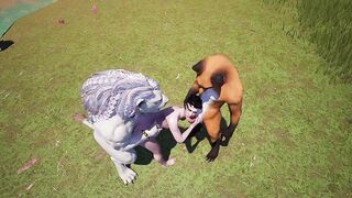 Two hungry furries get destroyed in double anal gangbang