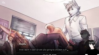 Wolfgang destroys Robbie raw hardcore gay furry fuck