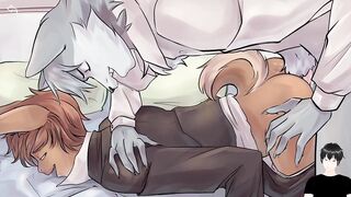 Wolfgang destroys Robbie raw hardcore gay furry fuck