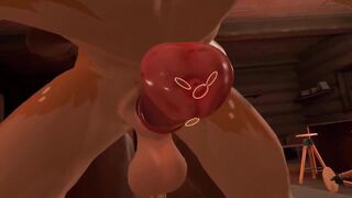 Destroyed by thick hunk cum Atlas x Deer Gangbang