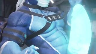 Service Top NighDruth Destroyed by Muscled Dragon Dick