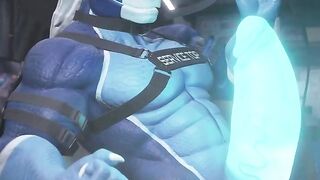 Service Top NighDruth Destroyed by Muscled Dragon Dick