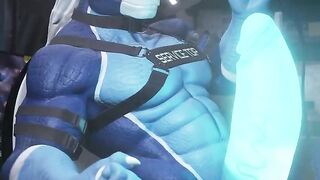 Service Top NighDruth Destroyed by Muscled Dragon Dick
