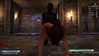 Black slave destroyed by Roman master big thick cock brutal force fucks