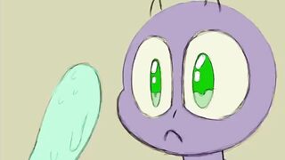 Gay popsicle blowjob practice 2D animation raw cum
