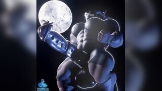 Growing to your limit big dick absorb furry animated gay solo