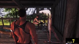 Macho blacksmith destroys eager twinks with his monster cock