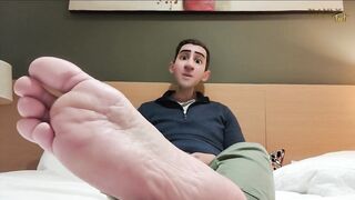 My stepdad fucks me raw in the hotel bed until I scream