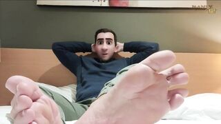 My stepdad fucks me raw in the hotel bed until I scream