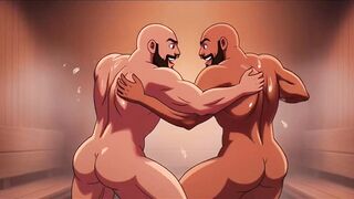 AI Gays Sweat And Choke On Huge Dicks