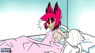 Alastor gagged and wrecked in Hazbin Hotel's raw cartoon sex