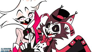 Alastor gagged and wrecked in Hazbin Hotel's raw cartoon sex