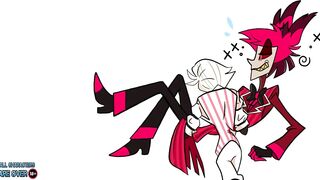 Alastor gagged and wrecked in Hazbin Hotel's raw cartoon sex