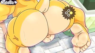 Bowser gets punished with a brutal gay spanking