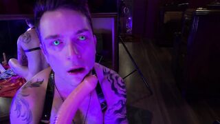Throatfucked gagging and loving it deepthroat muscle solo facefuck