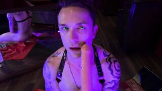 Throatfucked gagging and loving it deepthroat muscle solo facefuck