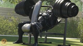 Venom wrecks Spider-Mans throbbing cock into a huge muscular monster