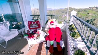 Santa's Festive Underwear Haul Santa Claus Gay Twink Ebony Twink Masked Public