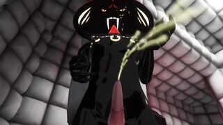 Furry femboy pounded in VRChat latex madness