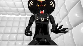 Furry femboy pounded in VRChat latex madness