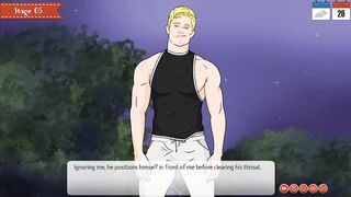 Muscular Daddy Femboy Stranger Gets Cum Filled Kiss While Cartoon Hentai Rains Down