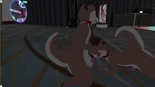 Two otters fuck silly in VR furry convention