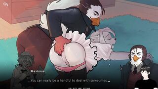 Maximus x Riley Daddy's home raw gay hardcore furry brutal fuck