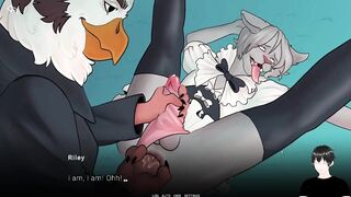 Maximus x Riley Daddy's home raw gay hardcore furry brutal fuck