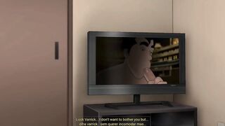 Bolin’s gaping ass takes the biggest dildo machine raw deep anal climax gagging on cum