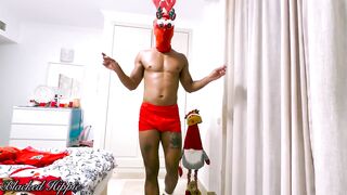 Twink Santa Xmas Underwear Bulge Gagged Jock Fetish