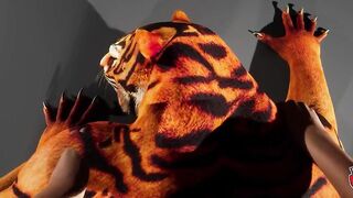 POV you top a tiger and make him gush rivers of cum