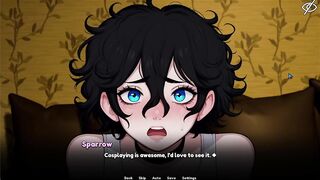 My femboy roommate beach day ruined by gaming cumshot