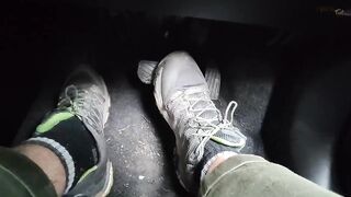 Gay Australian pedal pumping orgasm with brake failure
