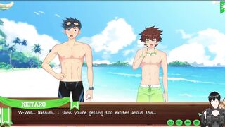 Keitaro destroys Natsumi in Camp Buddy hardcore fuck gameplay