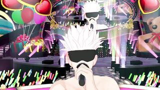 Satoru Gojo naked dance gets raw gay anime dick