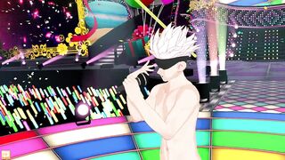 Satoru Gojo naked dance gets raw gay anime dick