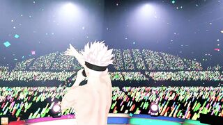 Satoru Gojo naked dance gets raw gay anime dick