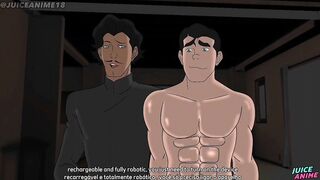 Bolin’s big dick wrecks his tight bubble butt in raw hentai bara yaoi