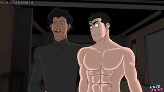 Bolin’s big dick wrecks his tight bubble butt in raw hentai bara yaoi