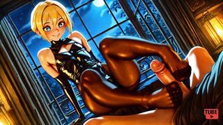 Gushing over Yaoi Ryo the Blonde Femboy Twink in Bareback Gay Hentai