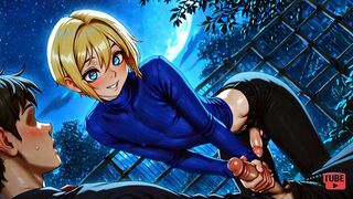 Gushing over Yaoi Ryo the Blonde Femboy Twink in Bareback Gay Hentai