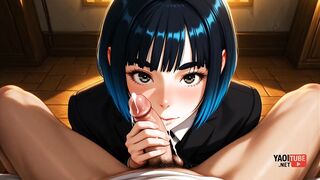 Twink Femboy Nemo sissified in raw anime cosplay gangbang