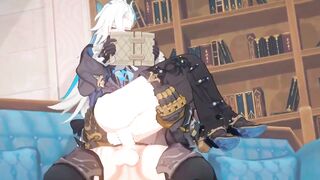 Wriothesley ravaged by Neuvillette brutal bareback gangbang