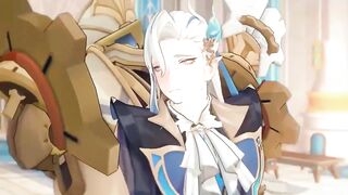 Neuvillette destroyed by robot in brutal gay Genshin Impact yaoi