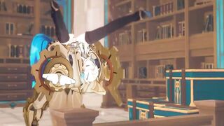 Neuvillette destroyed by robot in brutal gay Genshin Impact yaoi