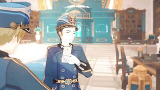 Neuvillette destroyed by robot in brutal gay Genshin Impact yaoi
